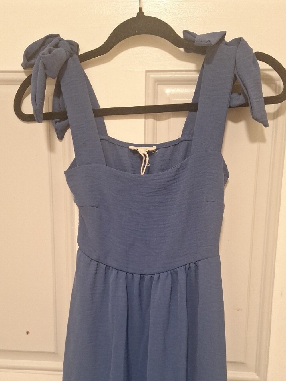 See You Monday Blue Tie-Shoulder Maxi Dress - Picture 3 of 5